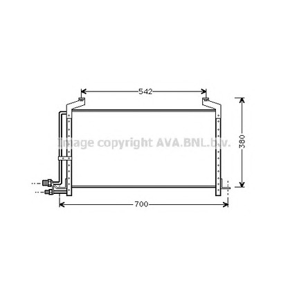 Photo Condenser, air conditioning AVA QUALITY COOLING SB5031