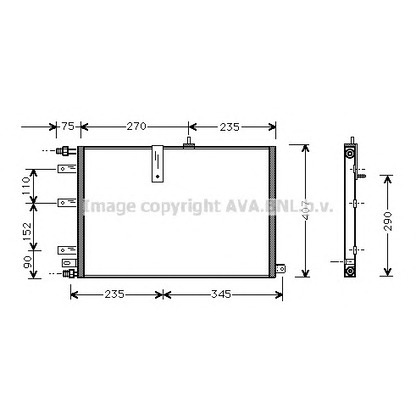 Photo Condenser, air conditioning AVA QUALITY COOLING SB5034