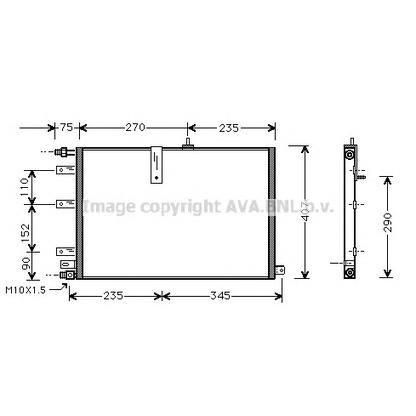 Photo Condenseur, climatisation AVA QUALITY COOLING SB5038