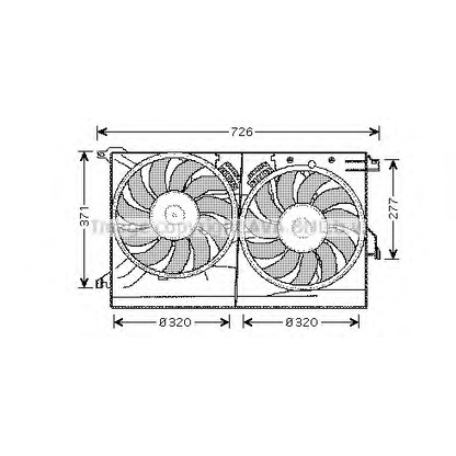 Foto Ventilador, refrigeración del motor AVA QUALITY COOLING SB7502