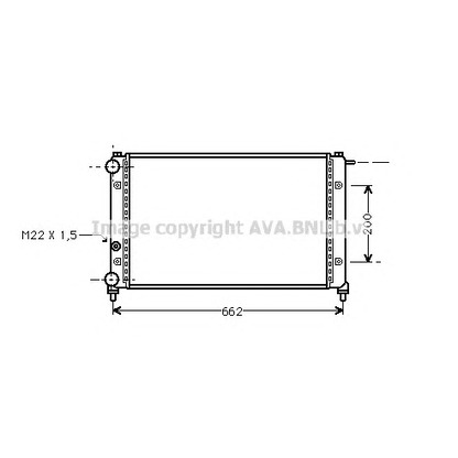 Photo Radiateur, refroidissement du moteur AVA QUALITY COOLING ST2008