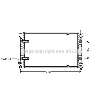 Foto Radiador, refrigeración del motor AVA QUALITY COOLING ST2009