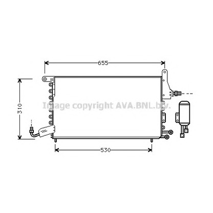 Photo Condenser, air conditioning AVA QUALITY COOLING ST5026