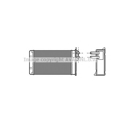 Photo Heat Exchanger, interior heating AVA QUALITY COOLING ST6025