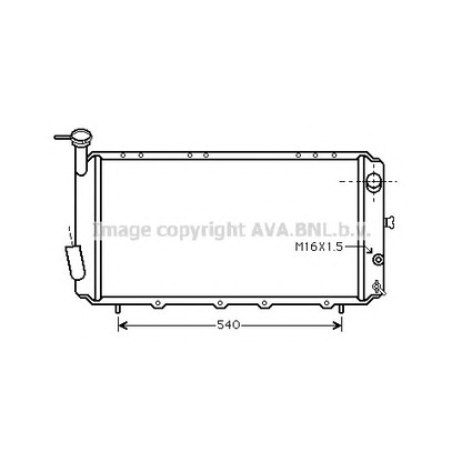 Photo Radiator, engine cooling AVA QUALITY COOLING SU2005