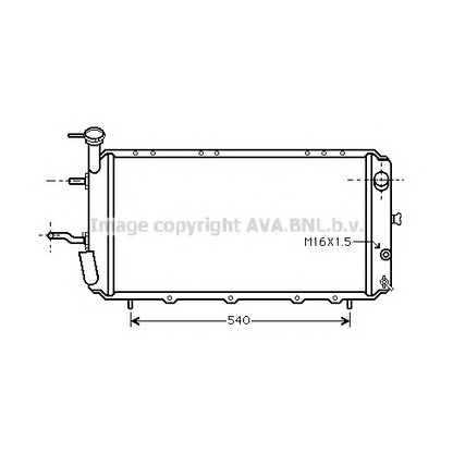 Foto Radiatore, Raffreddamento motore AVA QUALITY COOLING SU2006