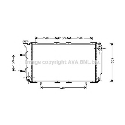 Foto Radiatore, Raffreddamento motore AVA QUALITY COOLING SU2018