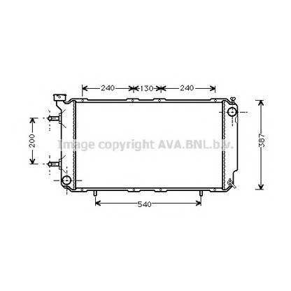 Фото Радиатор, охлаждение двигателя AVA QUALITY COOLING SU2035