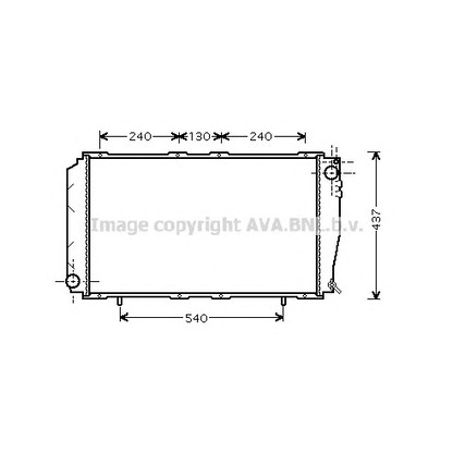 Фото Радиатор, охлаждение двигателя AVA QUALITY COOLING SU2043