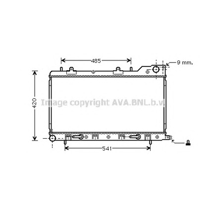 Фото Радиатор, охлаждение двигателя AVA QUALITY COOLING SU2048