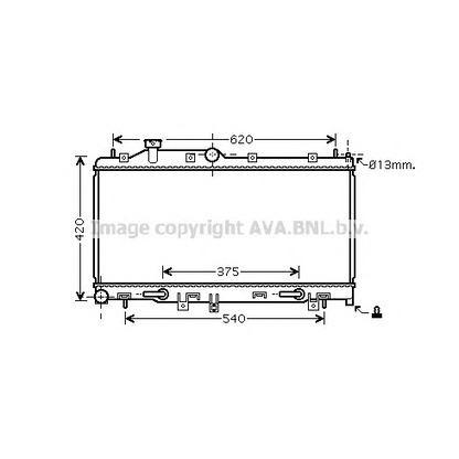 Foto Kühler, Motorkühlung AVA QUALITY COOLING SU2068