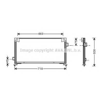 Photo Condenser, air conditioning AVA QUALITY COOLING SU5044