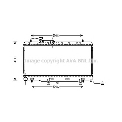 Фото Радиатор, охлаждение двигателя AVA QUALITY COOLING SUA2052