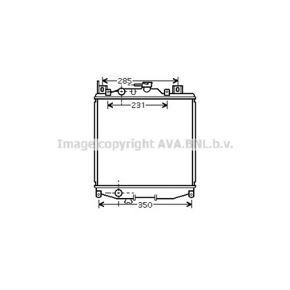 Фото Радиатор, охлаждение двигателя AVA QUALITY COOLING SZ2022