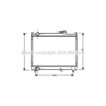 Photo Radiator, engine cooling AVA QUALITY COOLING SZ2046