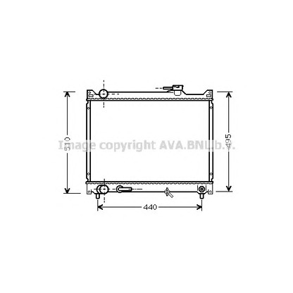 Foto Radiatore, Raffreddamento motore AVA QUALITY COOLING SZ2047