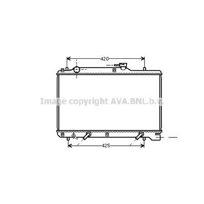 Фото Радиатор, охлаждение двигателя AVA QUALITY COOLING SZ2049