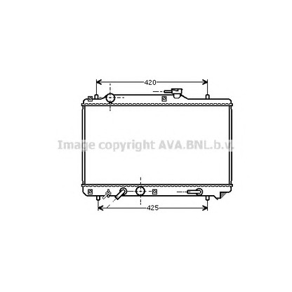 Фото Радиатор, охлаждение двигателя AVA QUALITY COOLING SZ2051