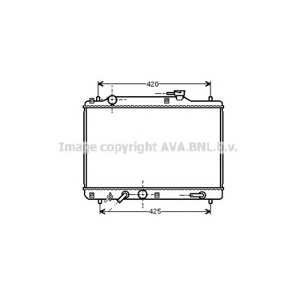 Foto Radiador, refrigeración del motor AVA QUALITY COOLING SZ2052