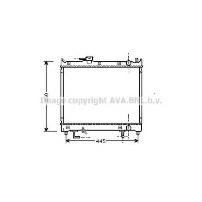 Photo Radiateur, refroidissement du moteur AVA QUALITY COOLING SZ2071