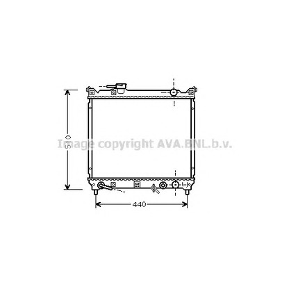 Photo Radiator, engine cooling AVA QUALITY COOLING SZ2072