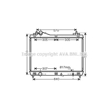 Photo Radiator, engine cooling AVA QUALITY COOLING SZ2100