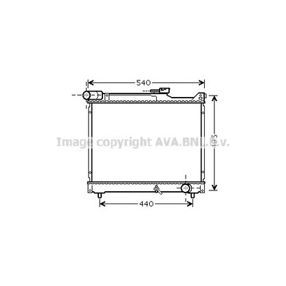 Foto Radiador, refrigeración del motor AVA QUALITY COOLING SZ2106