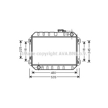 Foto Radiador, refrigeración del motor AVA QUALITY COOLING TO2009