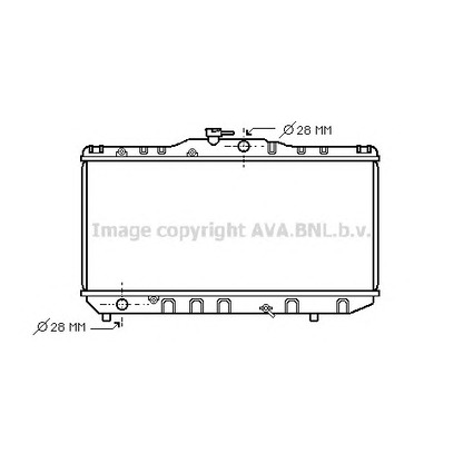 Photo Radiator, engine cooling AVA QUALITY COOLING TO2051