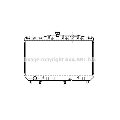 Фото Радиатор, охлаждение двигателя AVA QUALITY COOLING TO2063