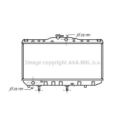 Фото Радиатор, охлаждение двигателя AVA QUALITY COOLING TO2087