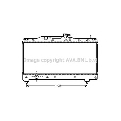 Photo Radiator, engine cooling AVA QUALITY COOLING TO2141
