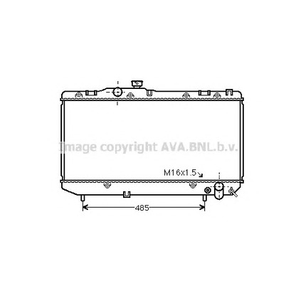 Photo Radiator, engine cooling AVA QUALITY COOLING TO2142