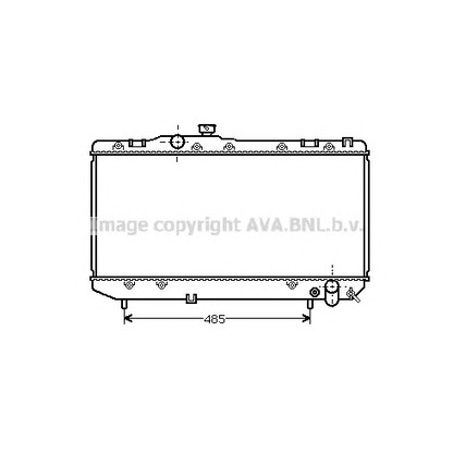 Photo Radiator, engine cooling AVA QUALITY COOLING TO2144