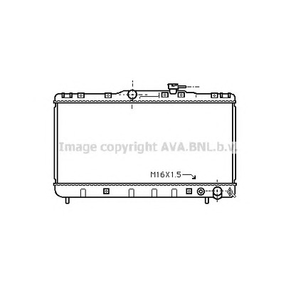 Фото Радиатор, охлаждение двигателя AVA QUALITY COOLING TO2145