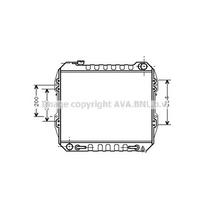 Photo Radiator, engine cooling AVA QUALITY COOLING TO2165