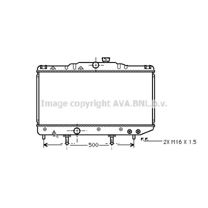 Foto Radiador, refrigeración del motor AVA QUALITY COOLING TO2179