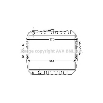 Photo Radiateur, refroidissement du moteur AVA QUALITY COOLING TO2183