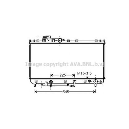 Фото Радиатор, охлаждение двигателя AVA QUALITY COOLING TO2184