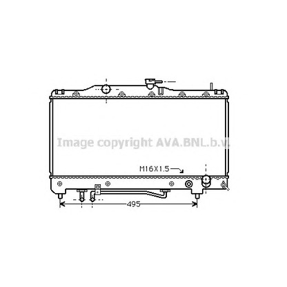 Фото Радиатор, охлаждение двигателя AVA QUALITY COOLING TO2201