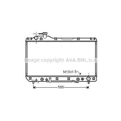 Photo Radiator, engine cooling AVA QUALITY COOLING TO2220