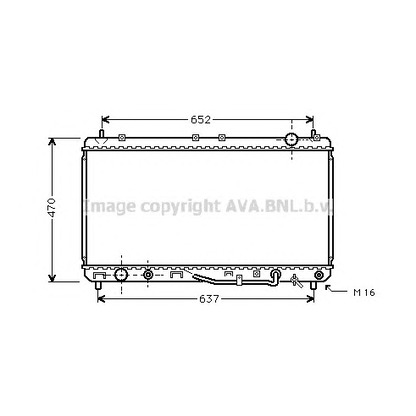 Foto Radiatore, Raffreddamento motore AVA QUALITY COOLING TO2232