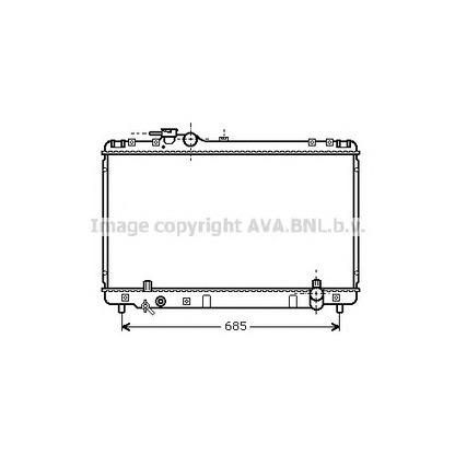 Photo Radiateur, refroidissement du moteur AVA QUALITY COOLING TO2234