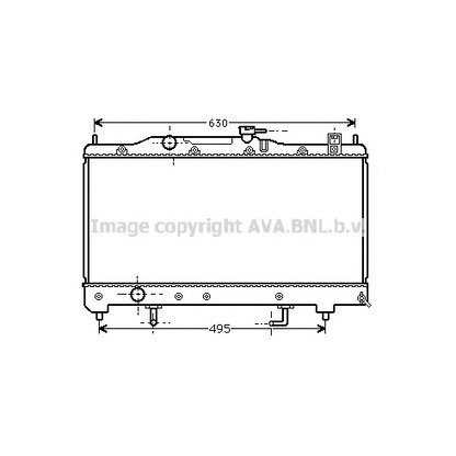 Photo Radiator, engine cooling AVA QUALITY COOLING TO2238