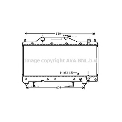 Фото Радиатор, охлаждение двигателя AVA QUALITY COOLING TO2285