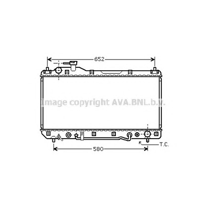 Photo Radiator, engine cooling AVA QUALITY COOLING TO2298