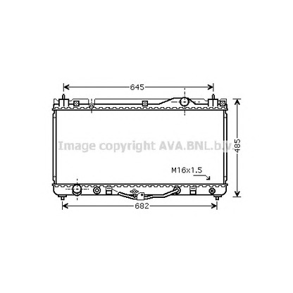 Foto Radiatore, Raffreddamento motore AVA QUALITY COOLING TO2303