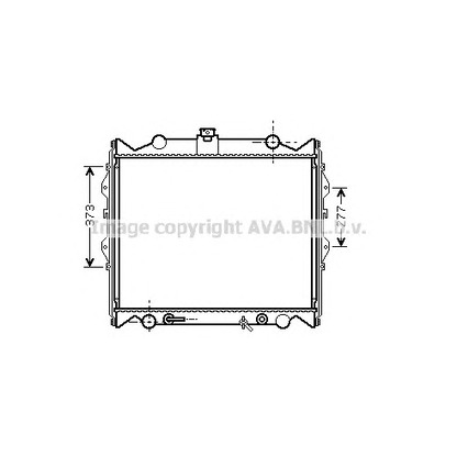 Фото Радиатор, охлаждение двигателя AVA QUALITY COOLING TO2311