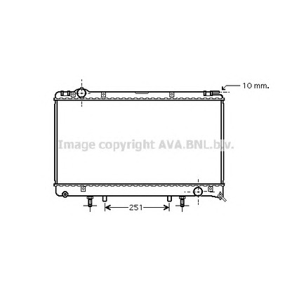 Foto Radiatore, Raffreddamento motore AVA QUALITY COOLING TO2314