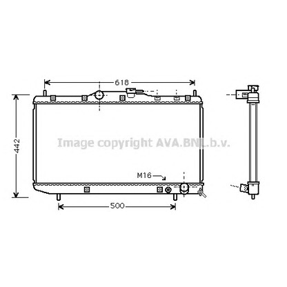 Foto Radiatore, Raffreddamento motore AVA QUALITY COOLING TO2320